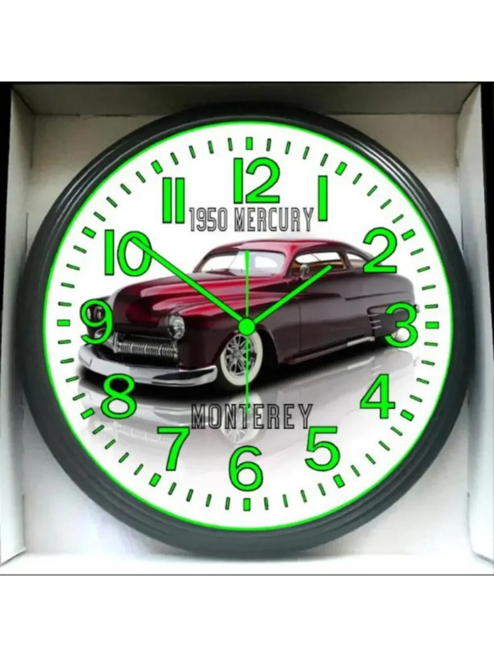 Wall Clock 1950 Mercury Monterey Sled Lead Glow In The Dark Wall Clock New!